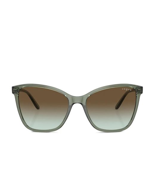 Vogue Eyewear Vo5520S Zonnebril Met Vierkant Montuur in het Green