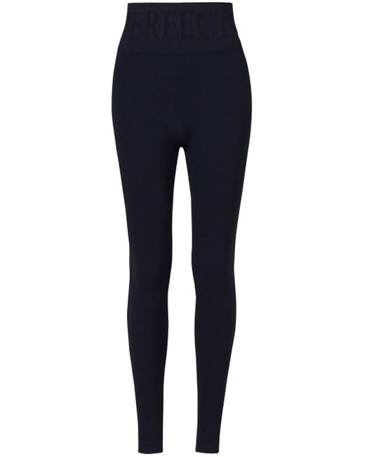 Perfect Moment Blue Seamless Thermal Leggings