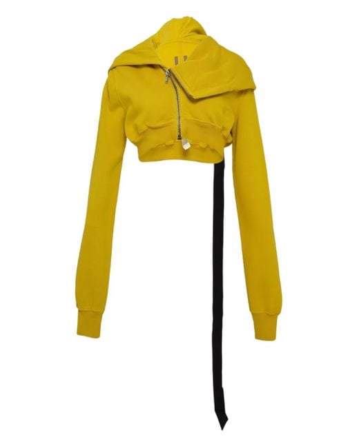 Sudadera Micro Mountain con capucha Rick Owens de color Yellow