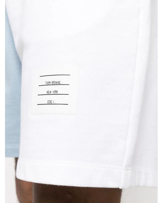 Thom Browne Shorts Met Colourblocking in het White voor heren