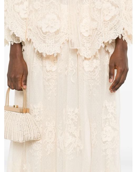 Zimmermann Natural Lace Maxi Skirt
