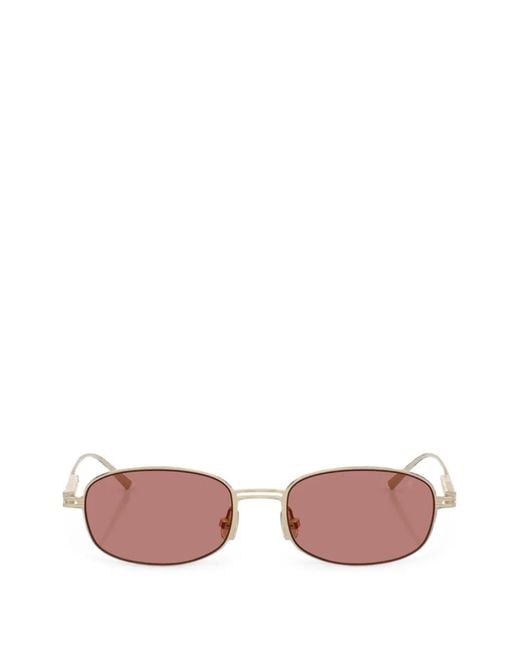 Brunello Cucinelli Pink Carlito B. Geometric-Frame Sunglasses