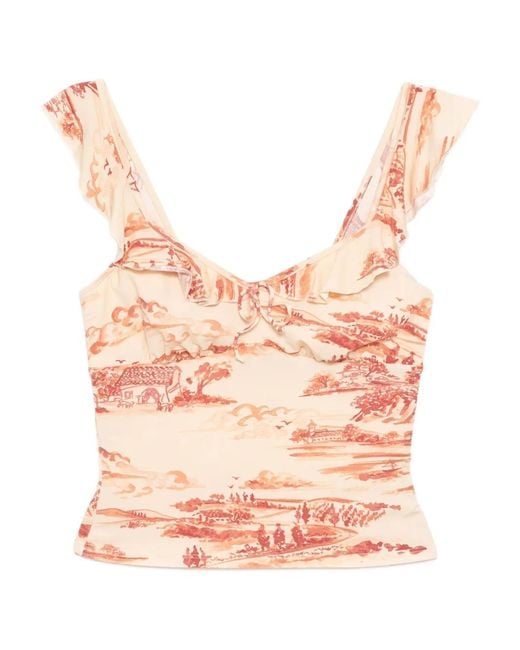 Reformation Pink Lemmy Tank Top