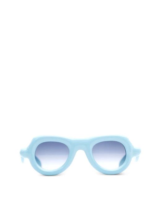 Paloceras Blue Pebble Oval-Frame Sunglasses