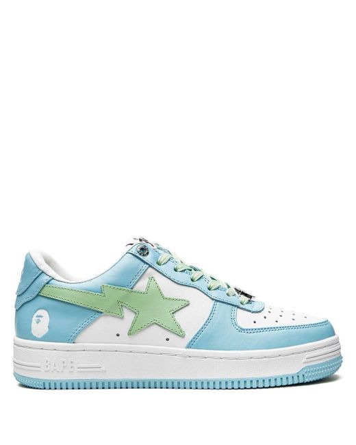 A Bathing Ape Leather Bape Sta M2 Low-top Sneakers in Blue | Lyst UK