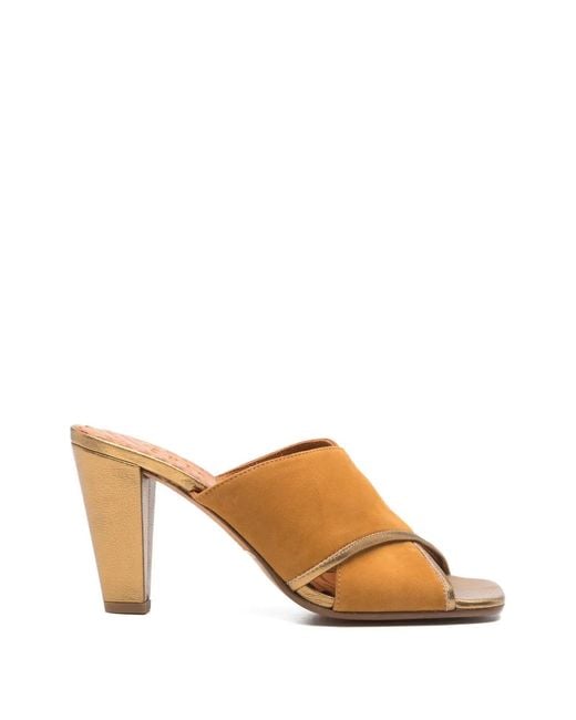 Chie Mihara Multicolor Criss Cross Mules