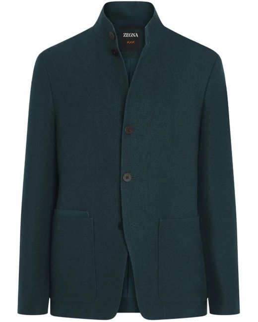 メンズ Zegna Oasi Lino Chore ジャケット Blue
