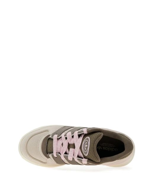Adidas Natural Forum2000 3-Stripe Mesh Sneakers