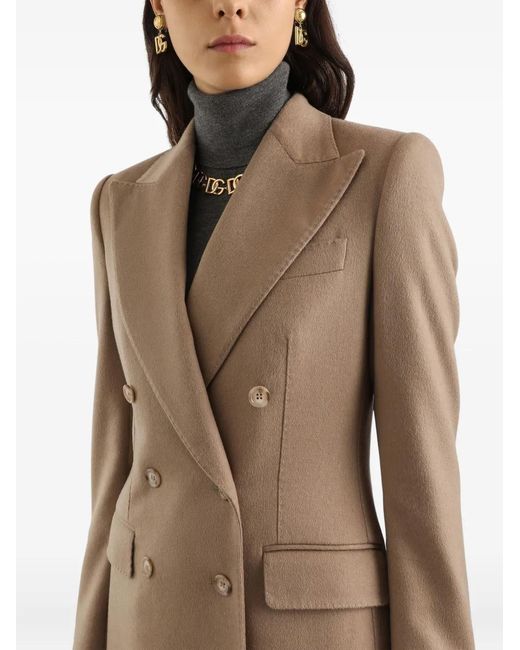 Dolce & Gabbana Natural Double-Breasted Jacket