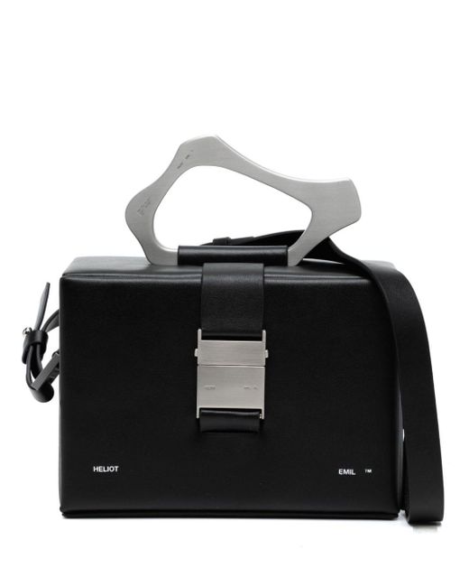 HELIOT EMIL Black Solely Leather Shoulder Bag