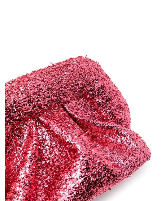 THEMOIRÈ Red Gea Sparkling Clutch Bag
