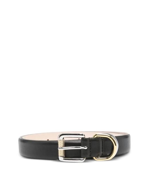 DEHANCHE White Alegra Mixed-Hardware Belt