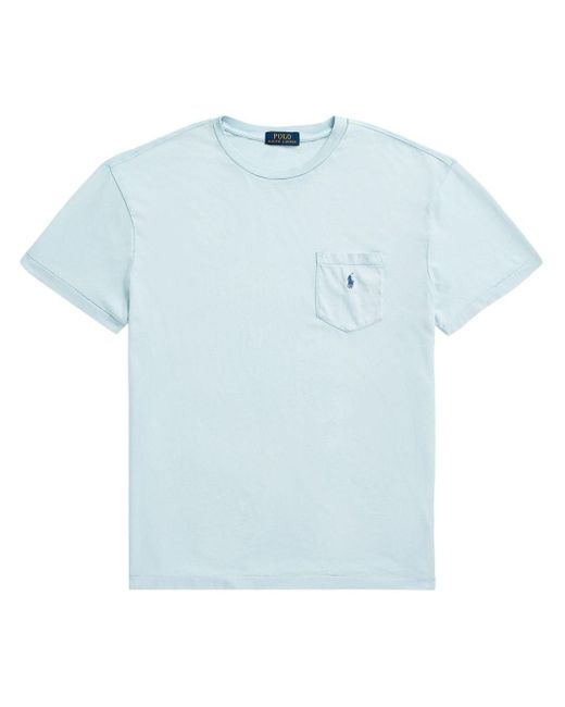 Polo Ralph Lauren Blue Polo Pony Short-sleeve T-shirt for men