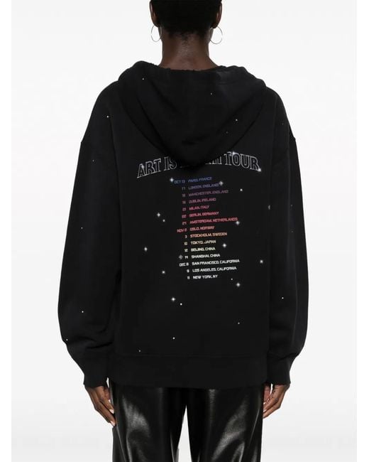 Zadig & Voltaire Black Elisio Logo-Print Hoodie