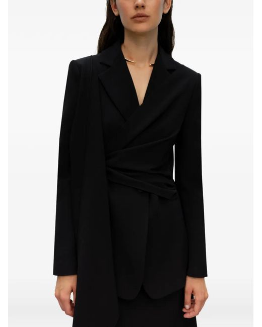 ELY ELY Black Draped Blazer