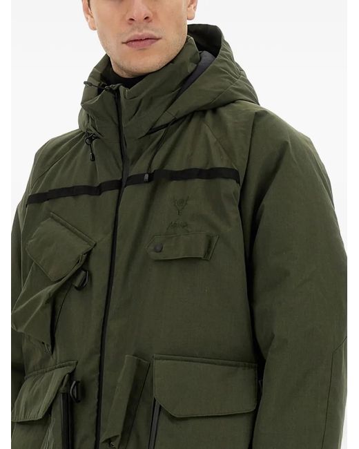 South2 West8 Green X Nanga Hooded Pocket Jacket for men