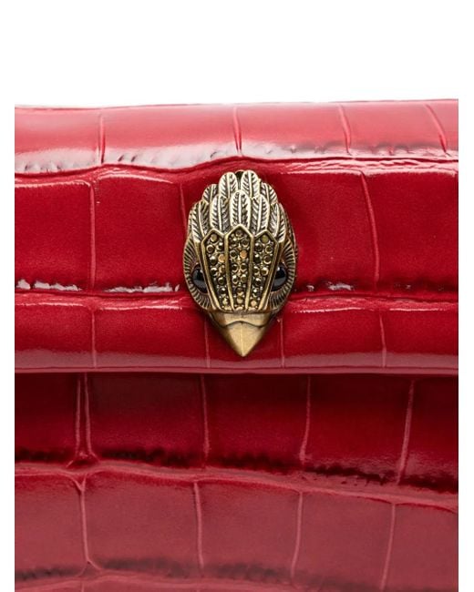 Kurt Geiger クロコパターン ハンドバッグ Red