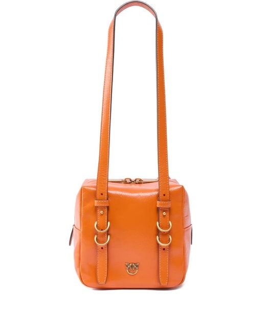 Pinko Orange Cubic Bag Small Crossbody Bag