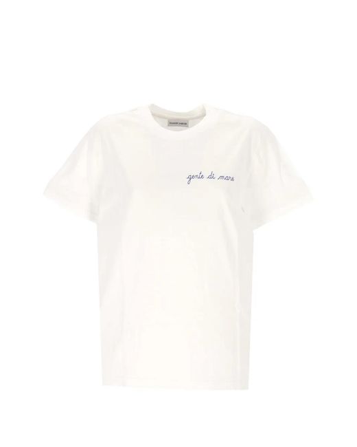 Maison Labiche White Embroidered T-Shirt