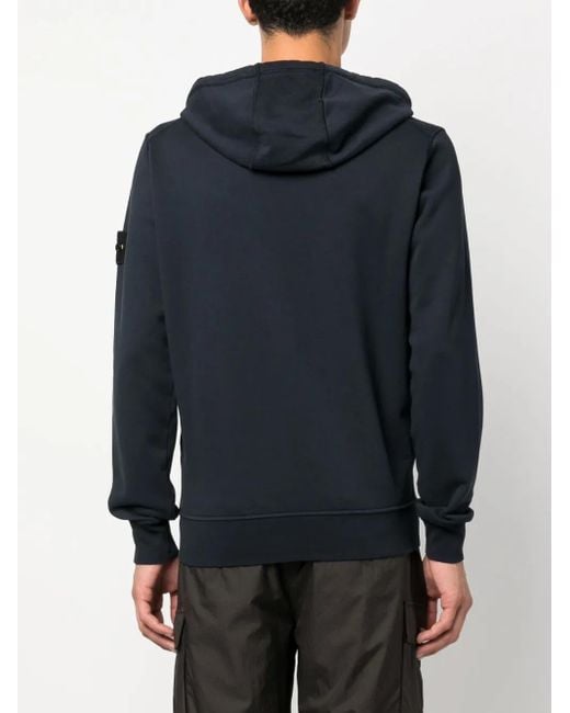 メンズ Stone Island ドローストリング パーカー Blue
