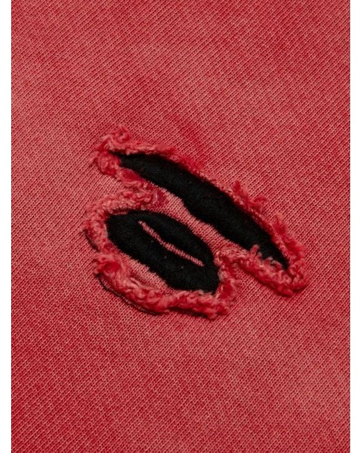 Aape By A Bathing Ape Red Crew-Neck Sweatshirt for men