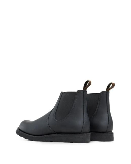 Red Wing Black Classic Chelsea Leather Boots for men