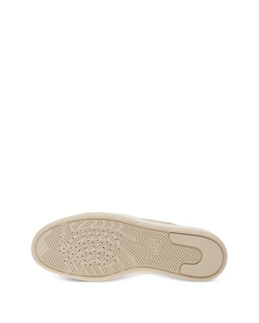 Geox White Dynamia Patent-Trim Mesh Sneakers