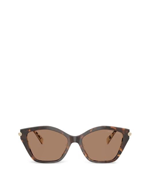 Michael Kors Brown Catskills Cat-Eye Sunglasses