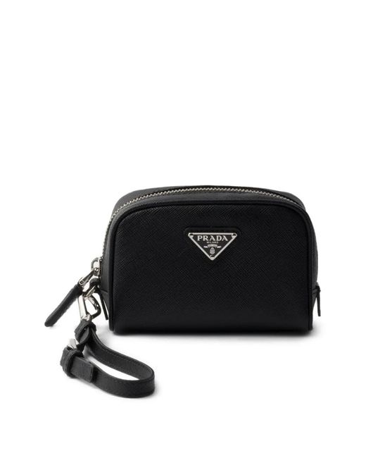 Prada Black Saffiano Pouch for men