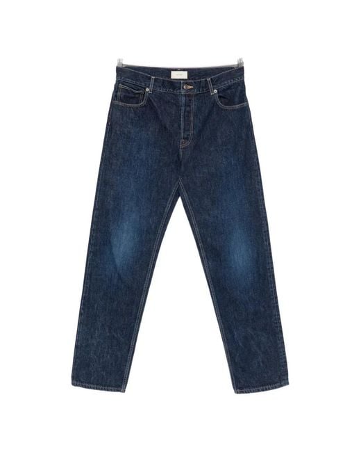 The Row Blue Moe Straight-Leg Five-Pocket Jeans for men