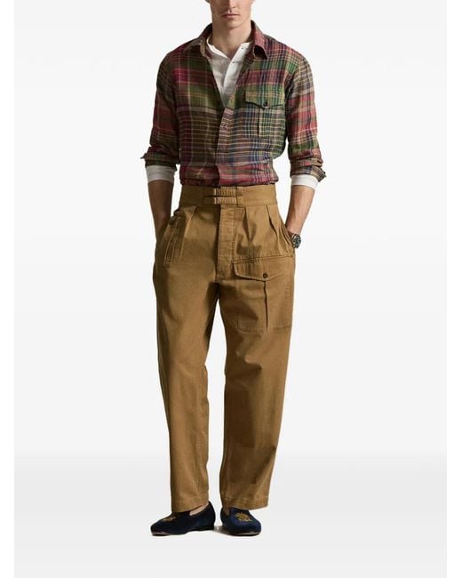 Polo Ralph Lauren Red Plaid Pocket Shirt for men