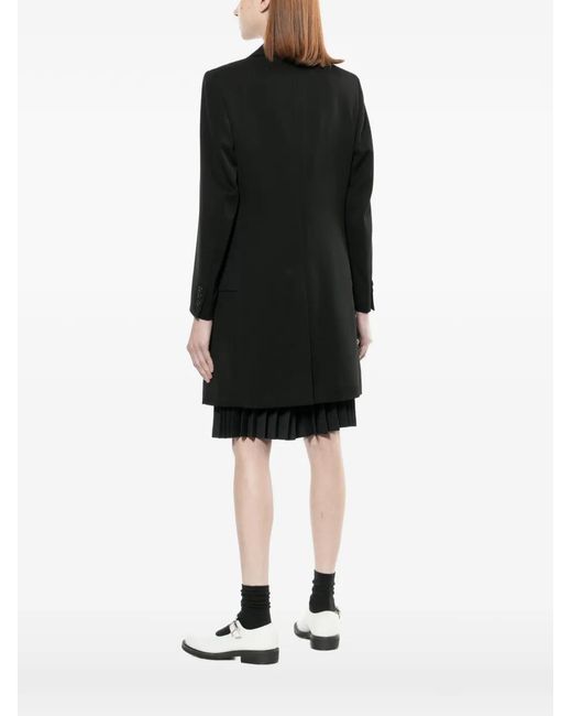 Comme des Garçons Black Single-Breasted Coat