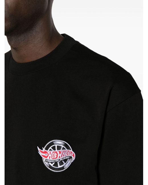 Vision Of Super Black X Hot Wheels Cotton T-shirt for men