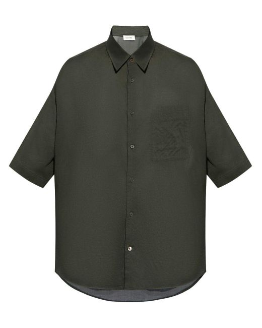 Lemaire Overhemd Met Dubbele Zak in het Gray voor heren