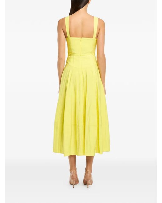 Cinq À Sept Yellow Jerome Flared Dress