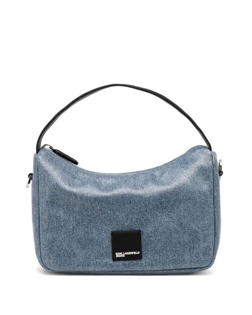 Karl Lagerfeld Blue Jeans Tote Bag