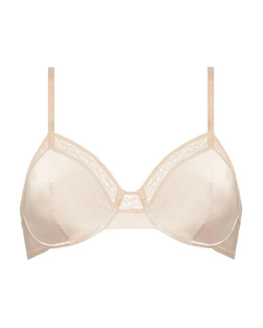 Eres Natural Coquet Lace-Trimmed Full-Cup Bra