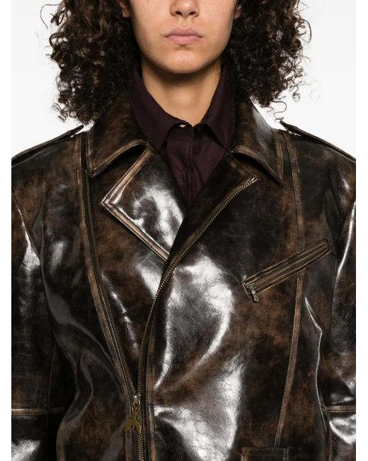 Patrizia Pepe Black Long-Sleeved Biker Jacket