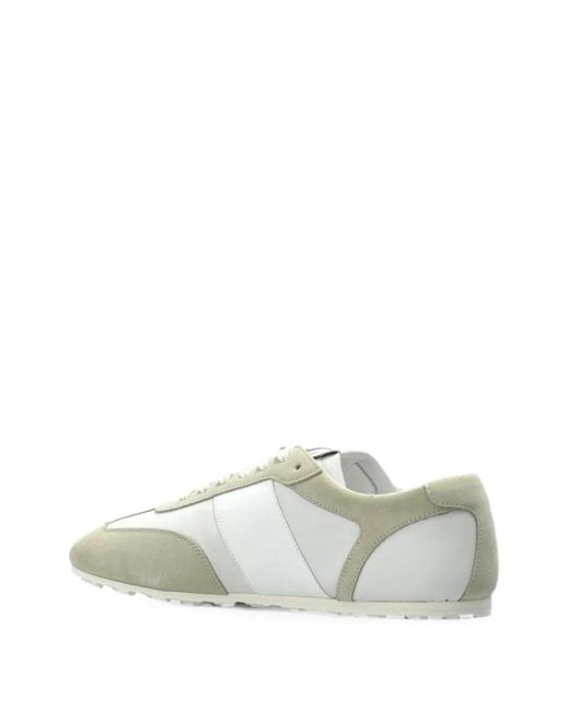 Marni White Logo-Print Panelled Sneakers for men