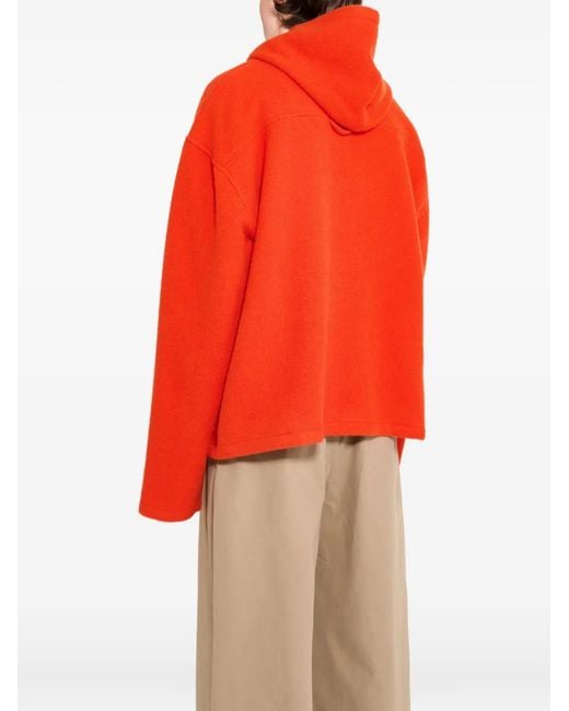 Rier Red Front-Pocket Hoodie for men