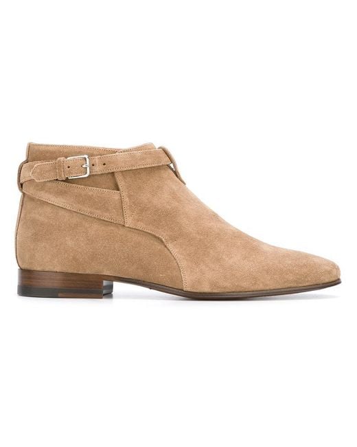 Saint Laurent Multicolor 'classic London 20' Cropped Jodhpur Boots for men