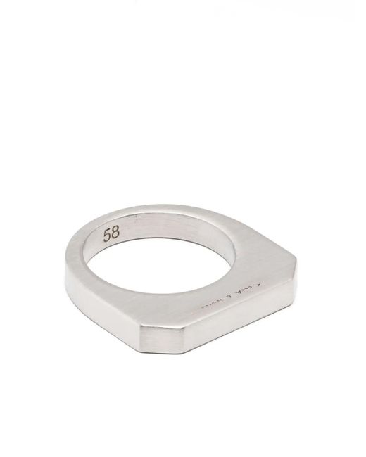 Rick Owens White Hollywood Ring for men