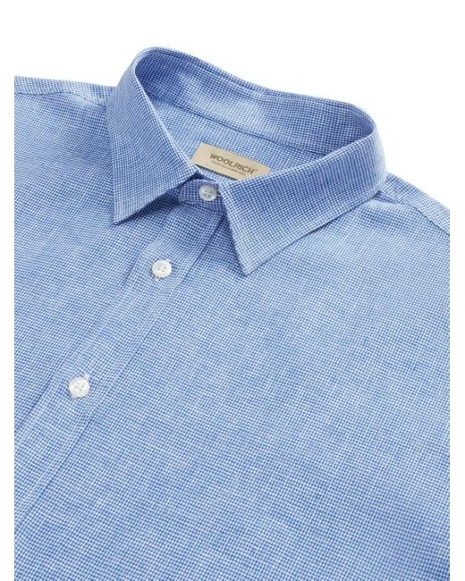 Woolrich Button-Down Overhemd in het Blue voor heren