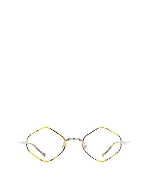 Occhiali Geometrici Leopard di Eyepetizer in White