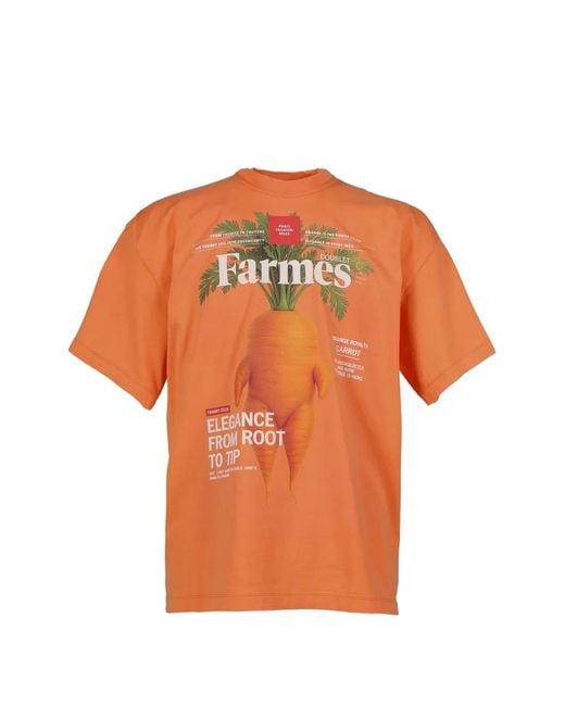 Doublet Orange Farmes Magazine Cover T-Shirt for men