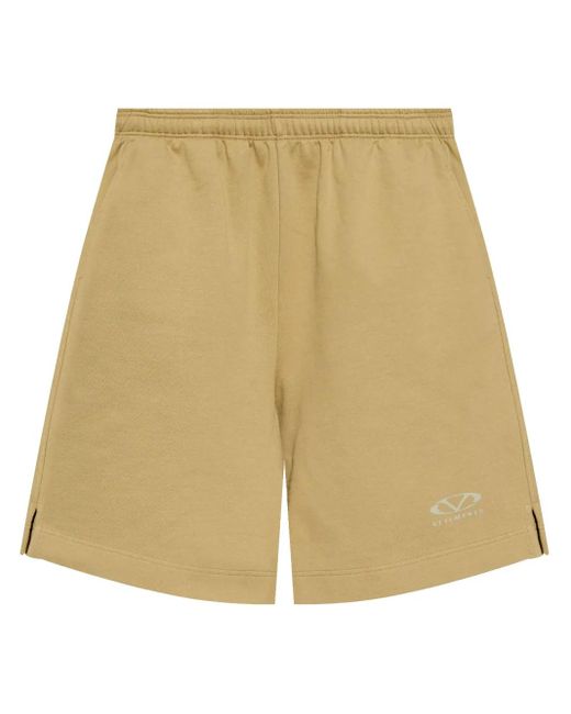 Vetements Natural Logo-Print Shorts for men