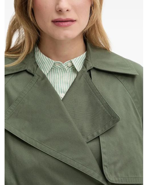 Benetton Green Double-Breasted Cropped Jacket