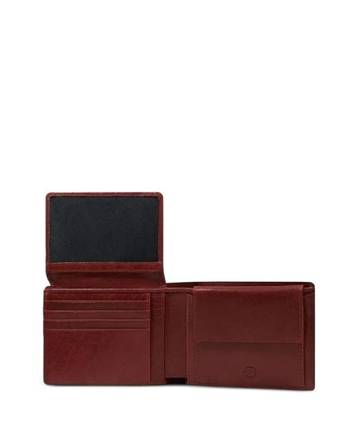 Piquadro Purple Stitched Wallet
