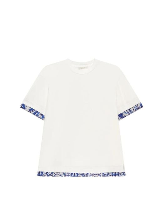 Maliparmi White Crew-Neck T-Shirt