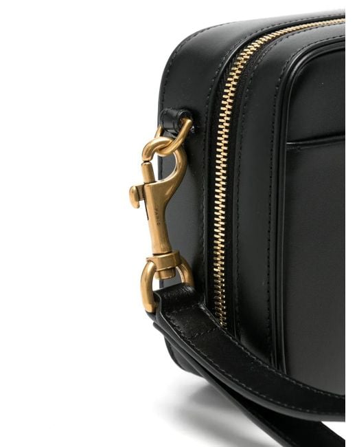 Saint Laurent Black Paris Smooth Leather Clutch Bag for men